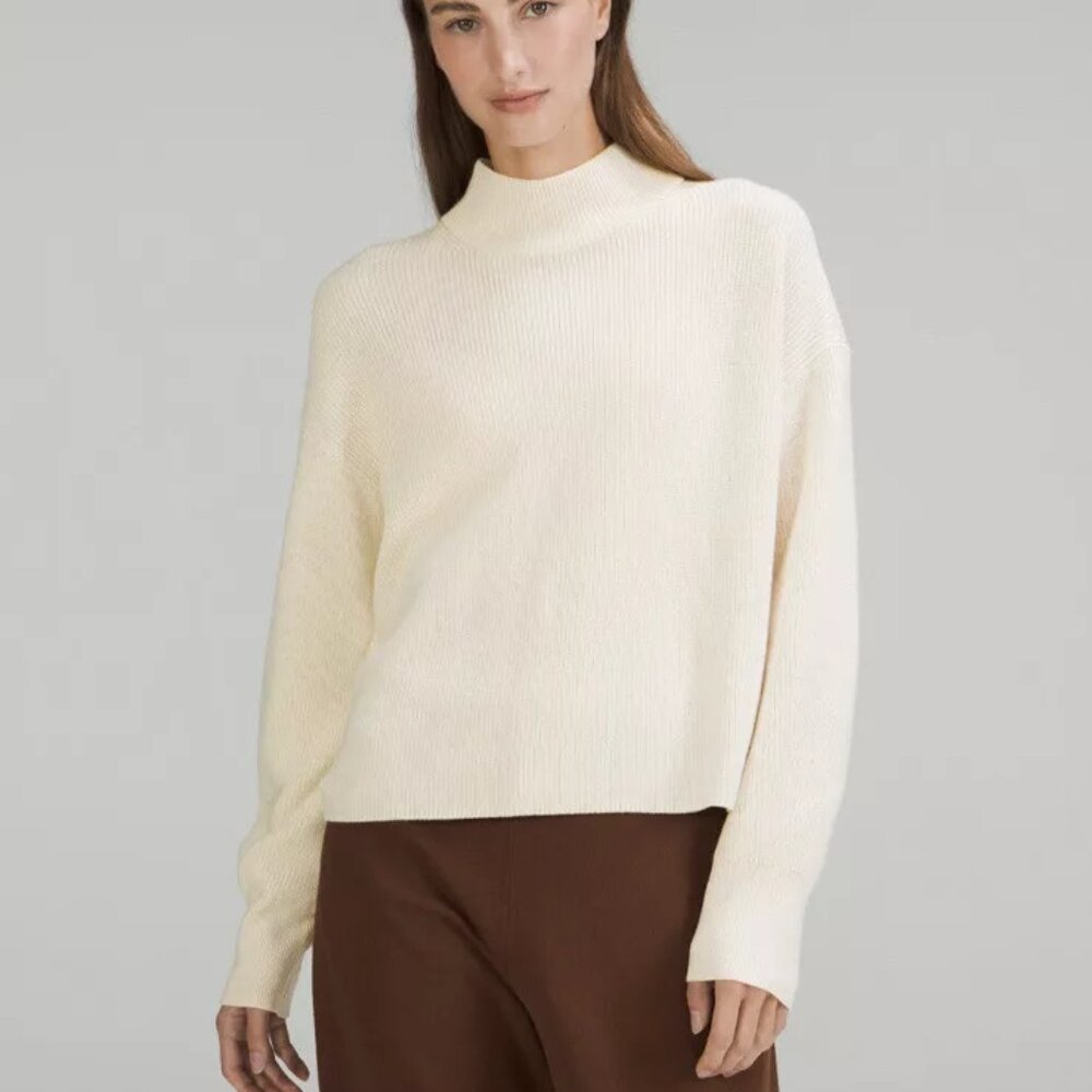 NWOT - Lululemon - Wool-Blend Ribbed Sweater - Size 6